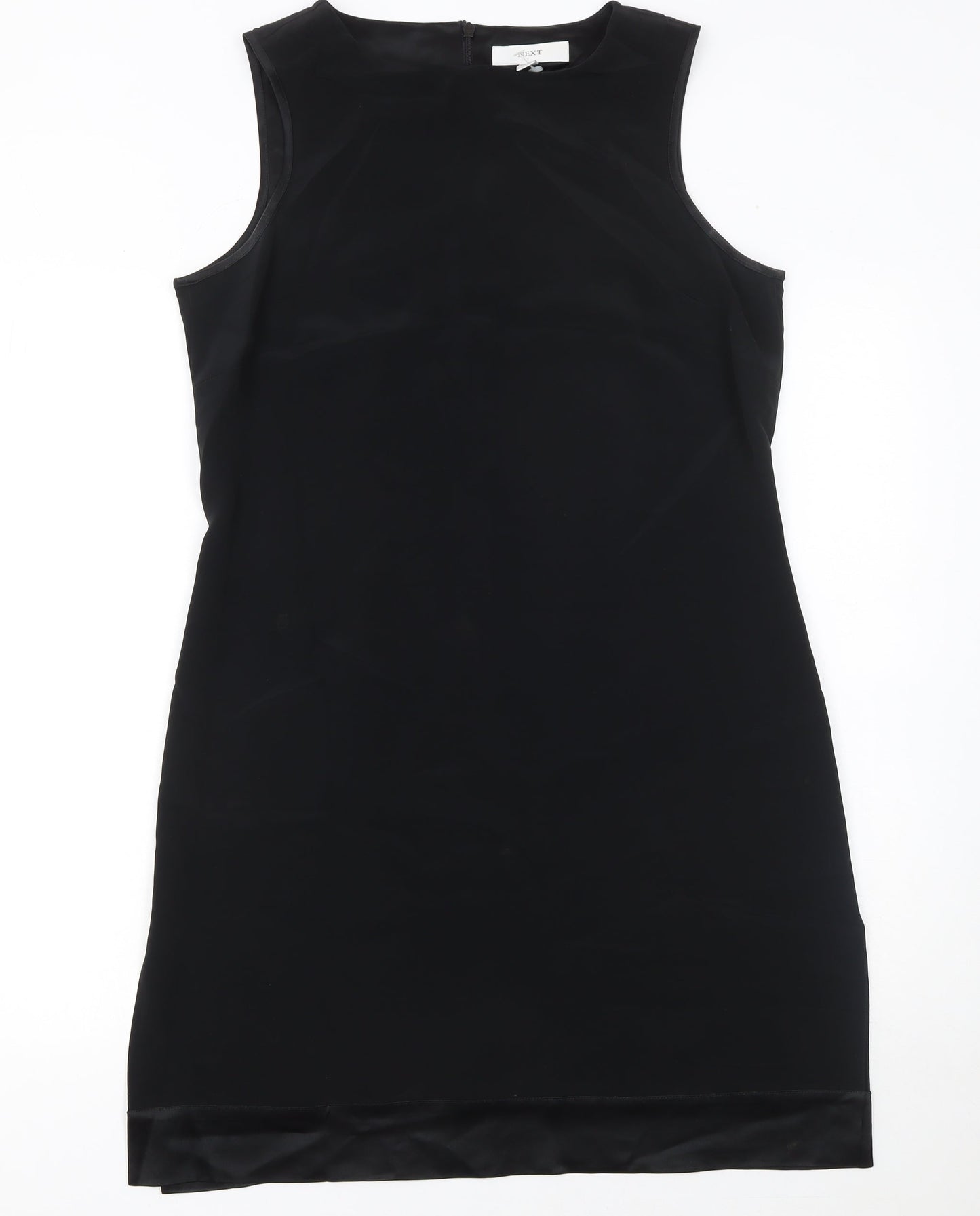 Next Women Black Sleeveless Sheath Knee Length Dress UK 12