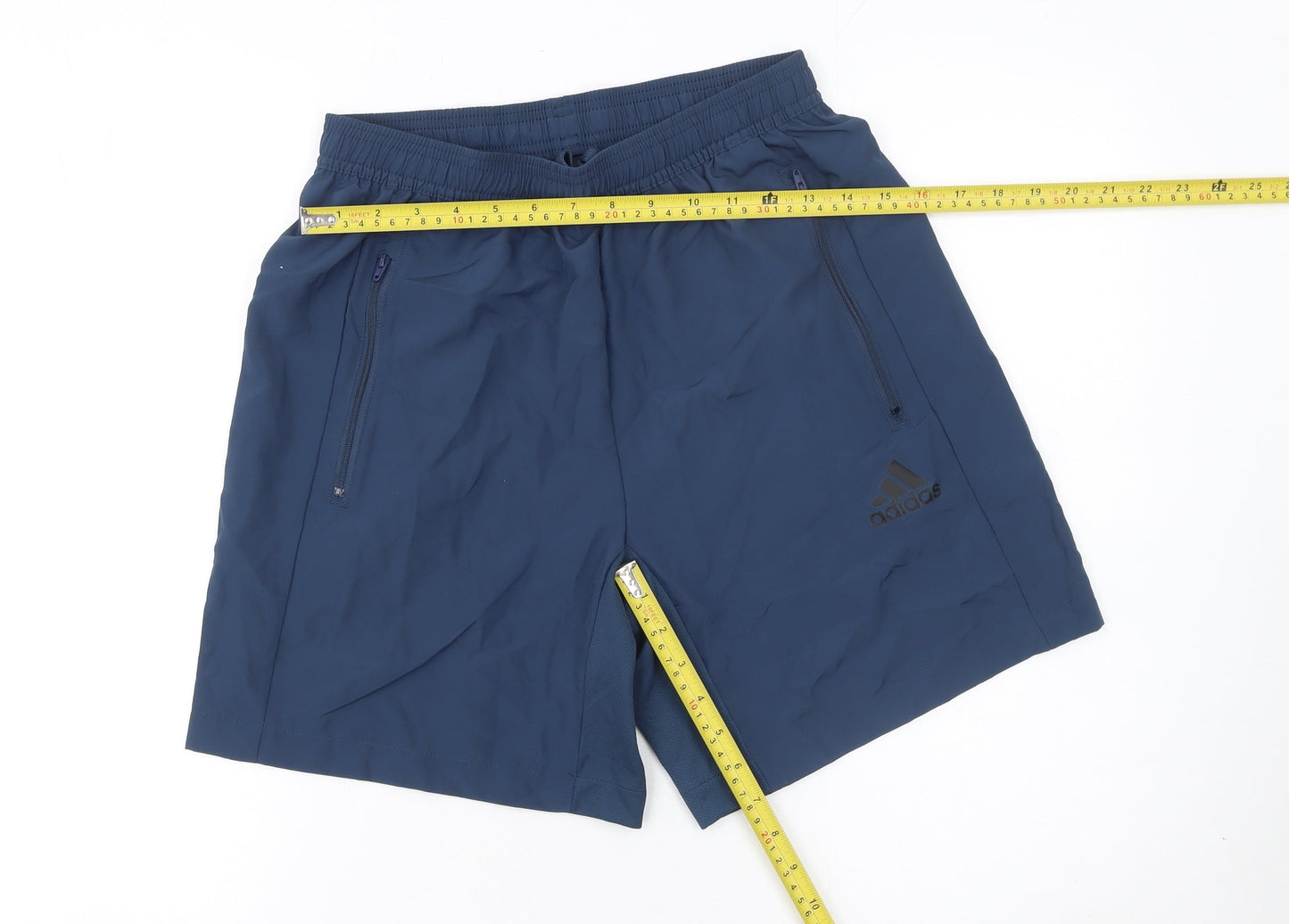 Adidas Men’s Blue Athletic Shorts S AEROREADY Primegreen Gym Running