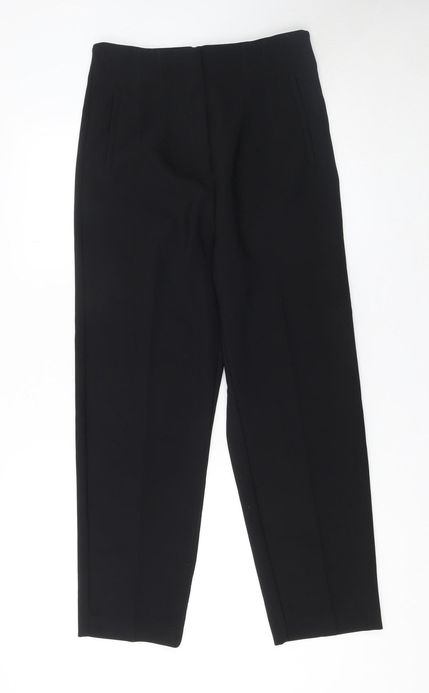 Savida Women's Black High Waist Pleated Trousers Size 12