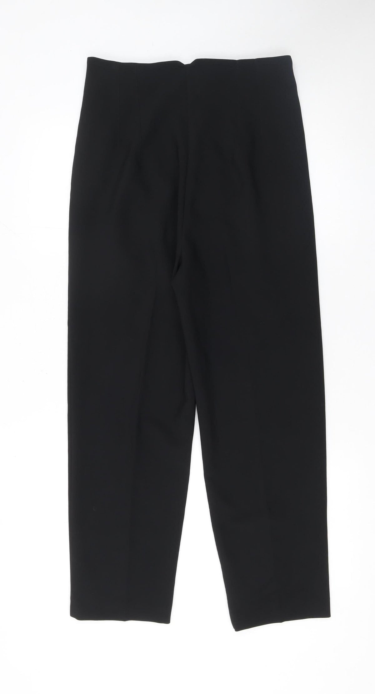 Savida Women's Black High Waist Pleated Trousers Size 12