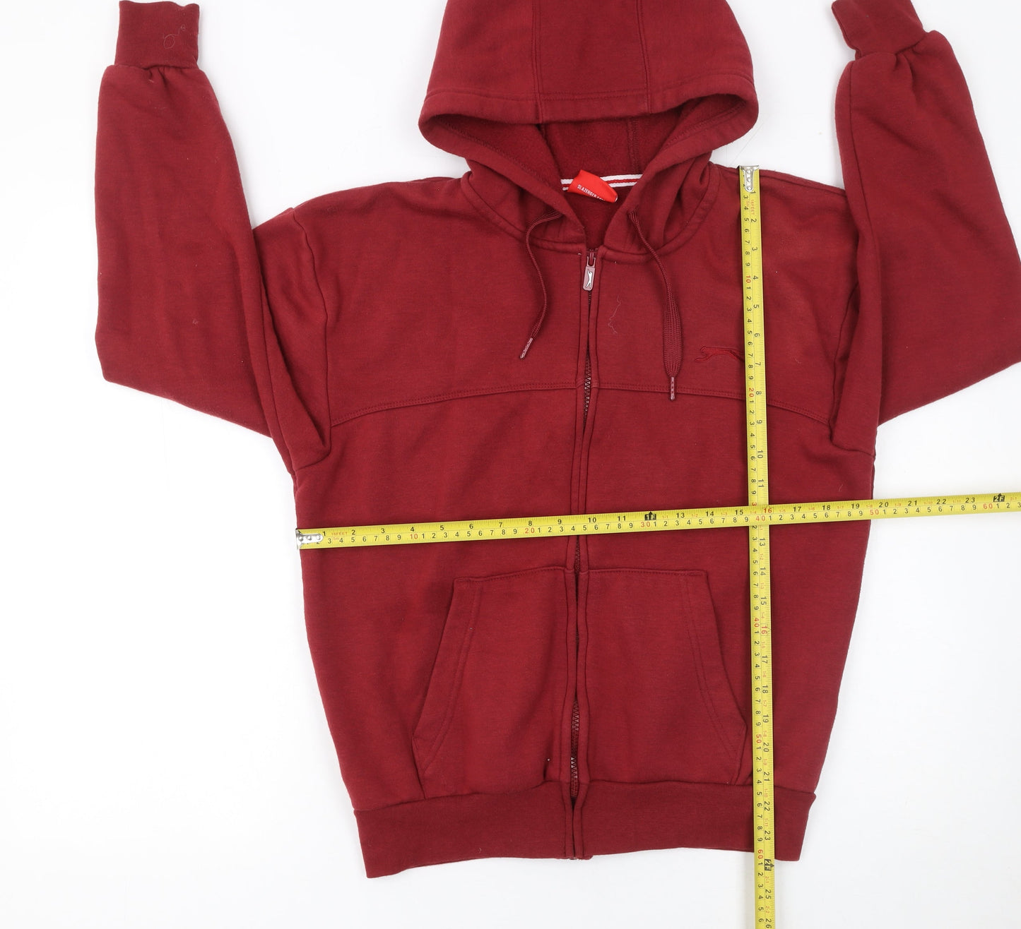 Slazenger Men's Red Full Zip Hoodie Size S Regular Fit
