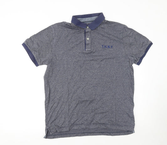 Tommy Hilfiger Men's Blue Slim Fit Polo Shirt XL