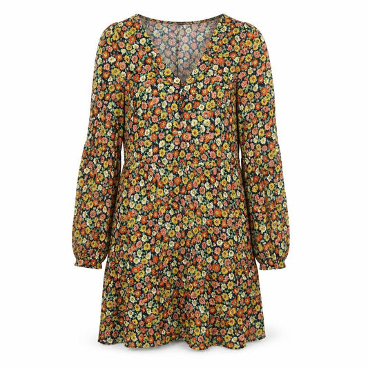Warehouse Women’s Multicoloured Floral Fit & Flare Viscose Dress Size 12