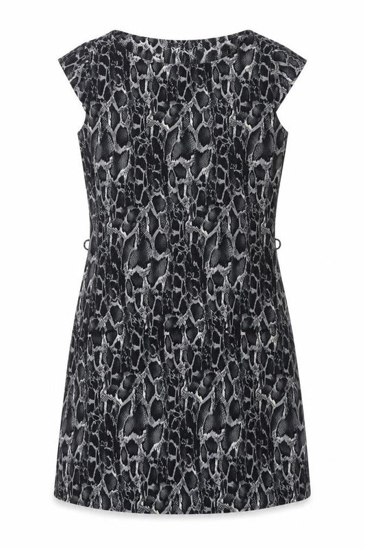 Billie & Blossom Women’s Black Snake Print Shift Dress Size 10