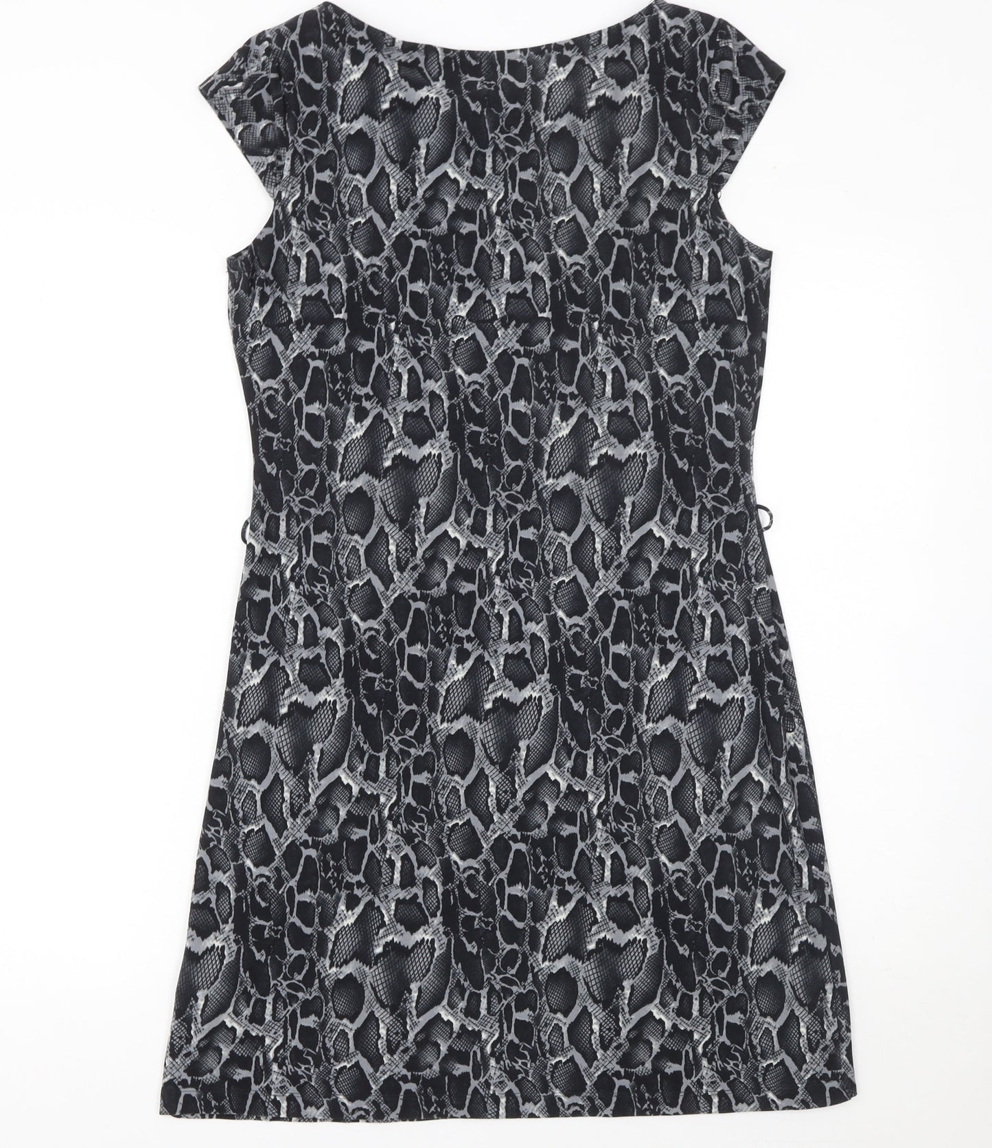 Billie & Blossom Women’s Black Snake Print Shift Dress Size 10