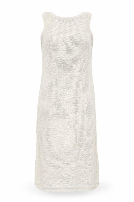 Marks & Spencer Women’s Beige Knit Sleeveless Midi Slip Dress S