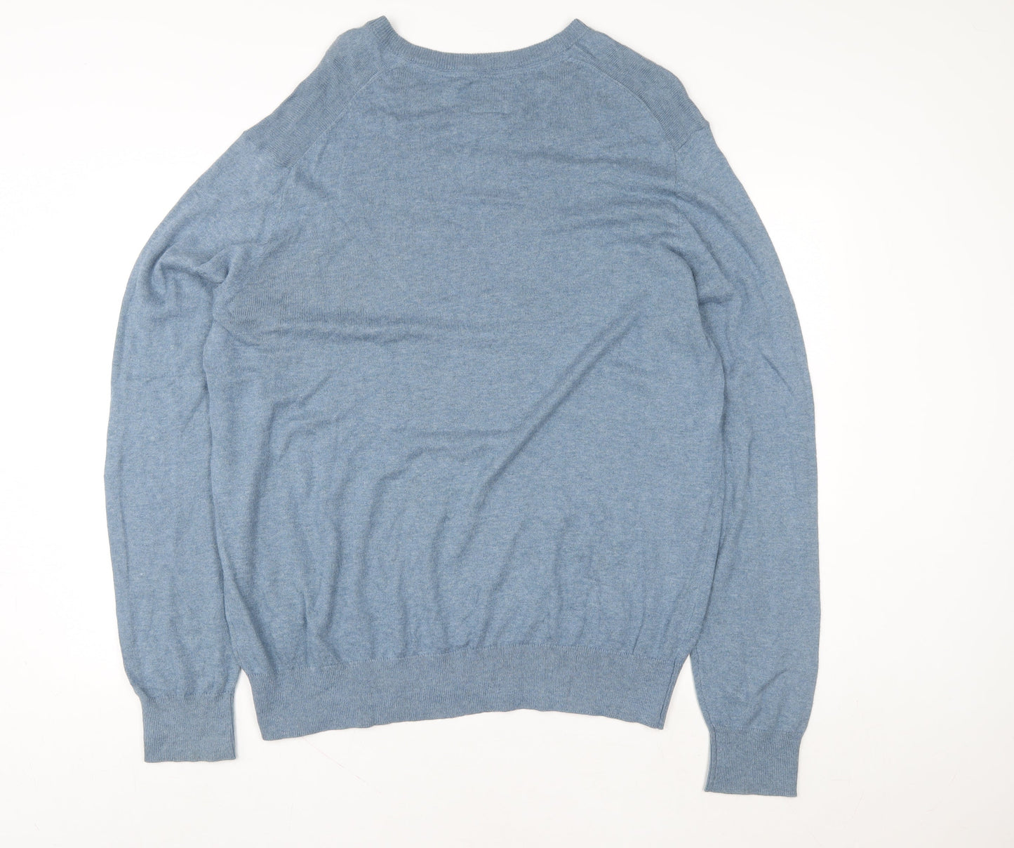 St. John’s Bay Women Blue V-Neck Pullover Sweatshirt Size M