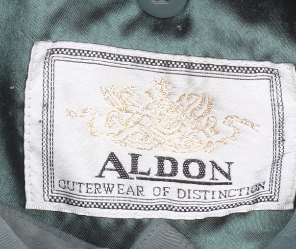 Aldon Women’s Green Mid-Length Lined Overcoat Jacket M