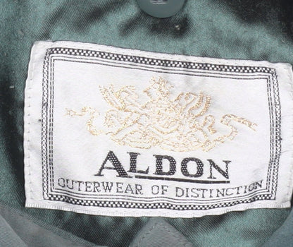 Aldon Women’s Green Mid-Length Lined Overcoat Jacket M