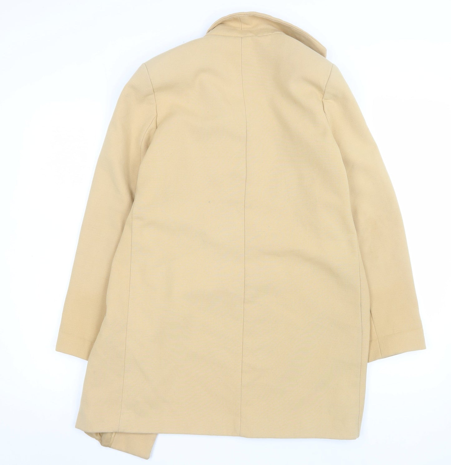 Miss Selfridge Women’s Beige Mid-Length Coat UK 6 Classic Style