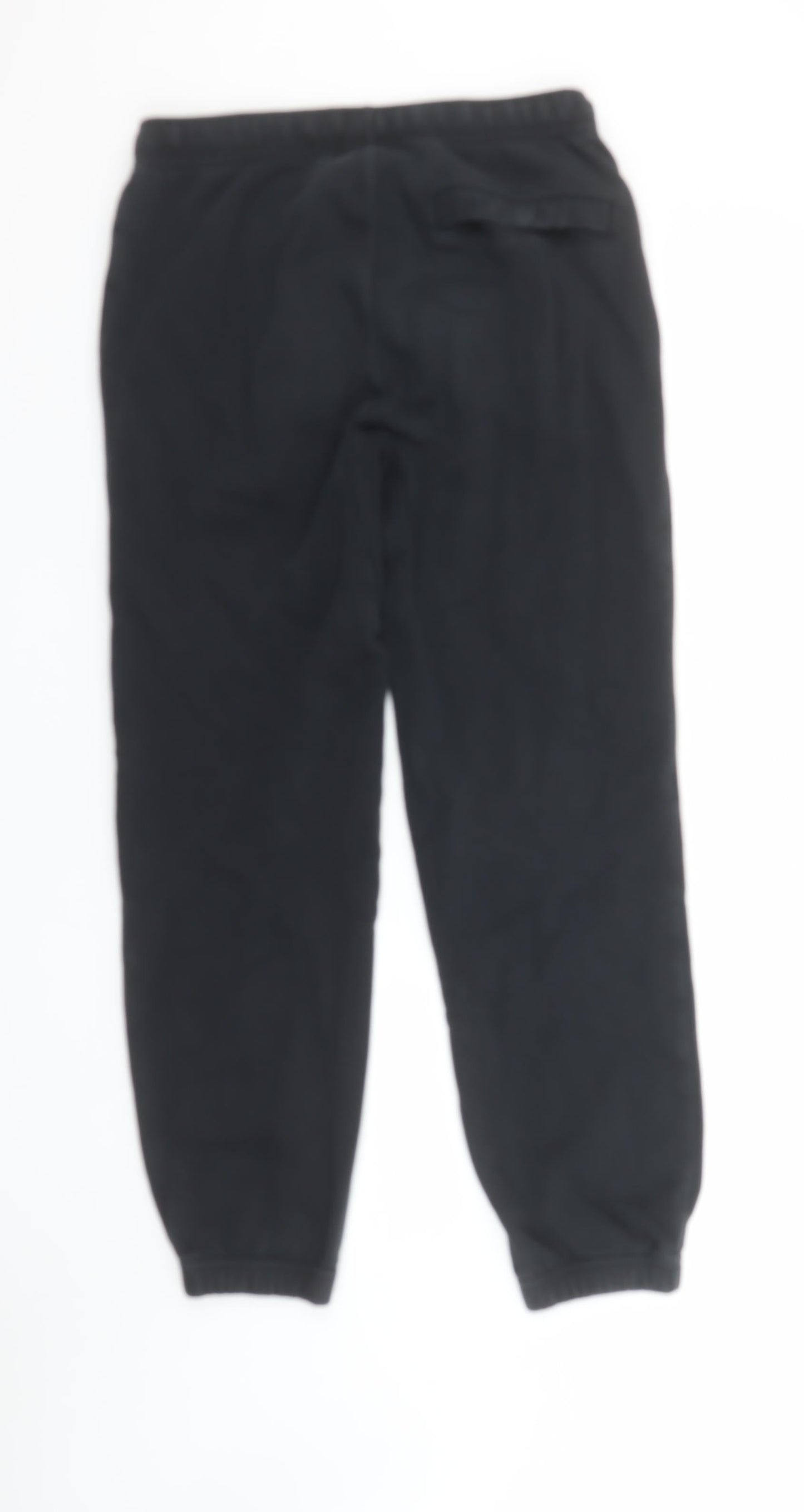Nike Men's Black Jogger Trousers Small Fleece Regular Fit