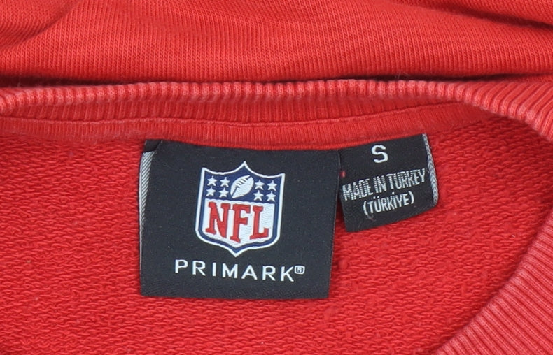 Primark NFL Women Red Kansas City Chiefs Sweatshirt S Graphic Print