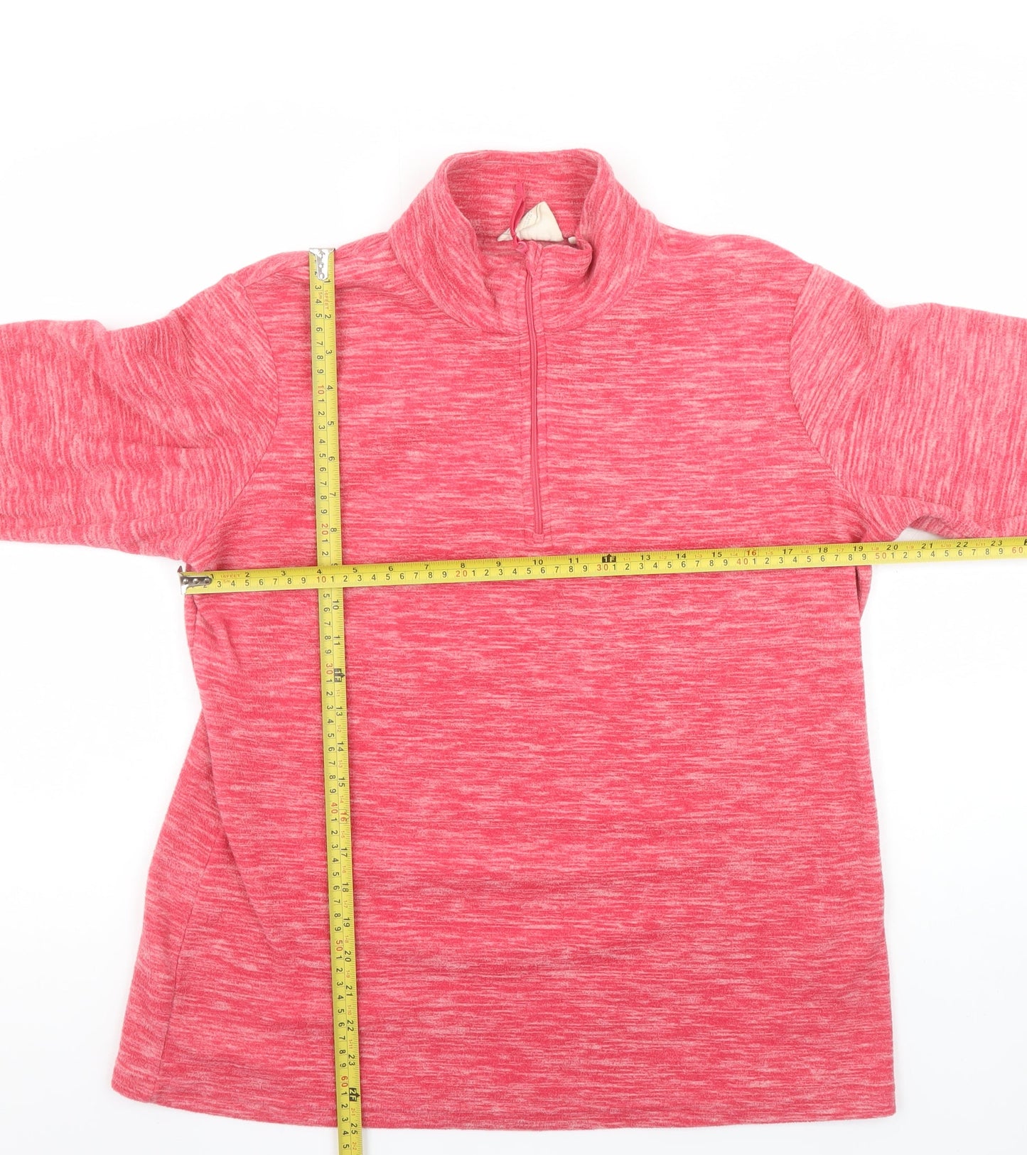 Mountain Warehouse Womens Pink 1/2 Zip Pullover Sweatshirt UK 16