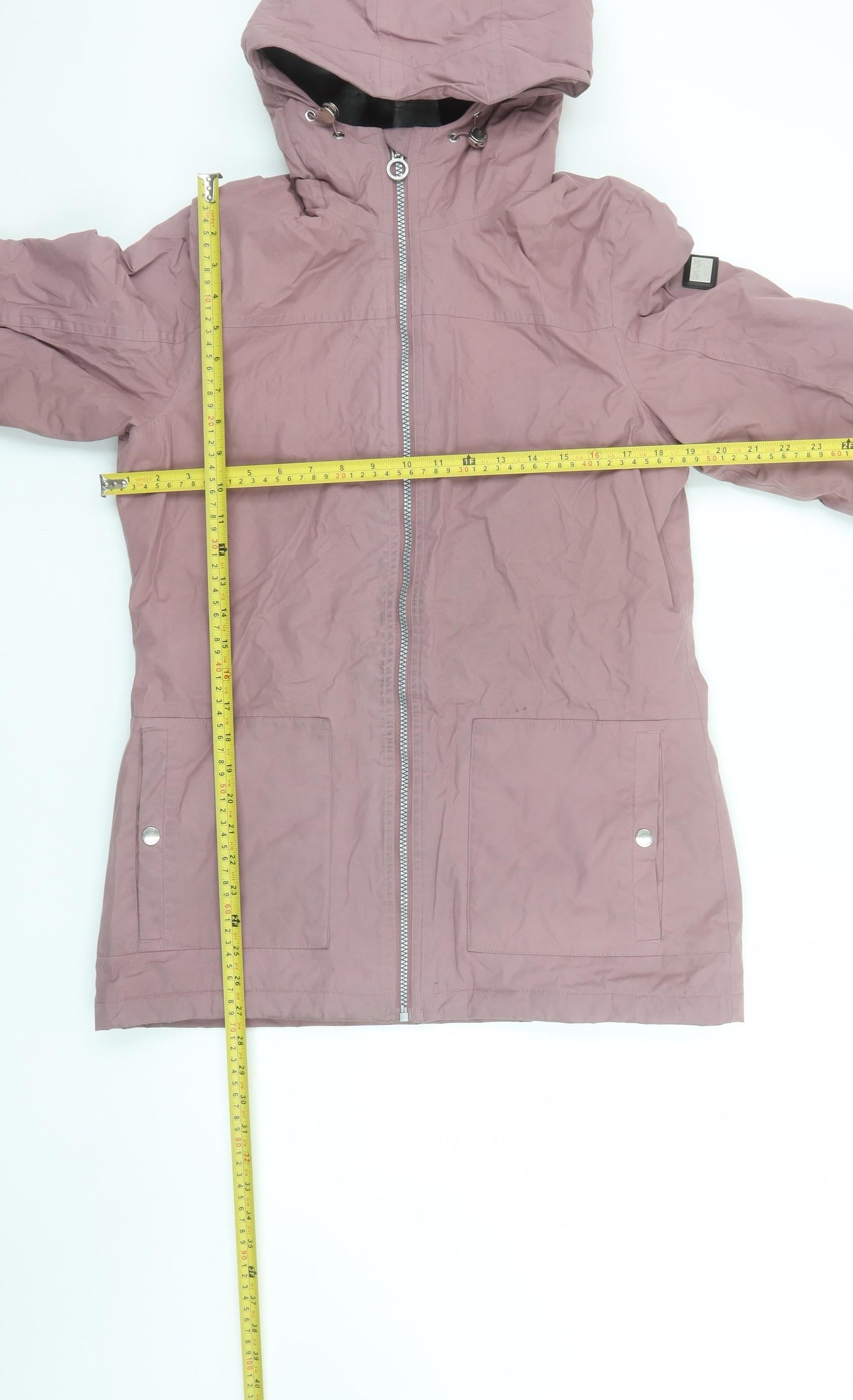 Regatta Womens Pink Hooded Parka Jacket Size 10 Polyester Lined
