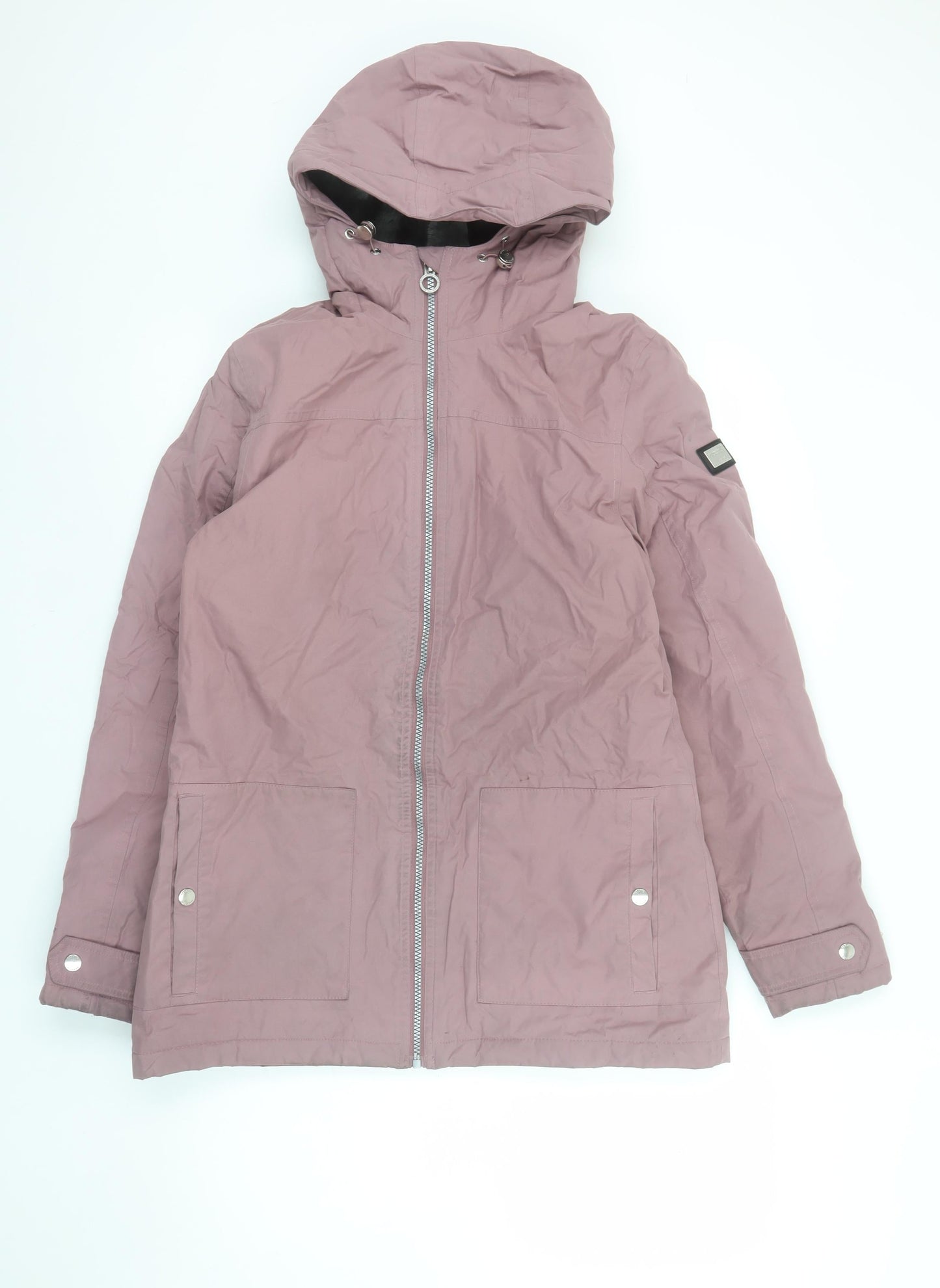 Regatta Womens Pink Hooded Parka Jacket Size 10 Polyester Lined