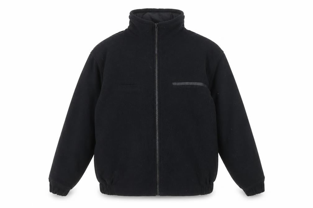 Jerzees Mens Black Fleece Outdoor Full Zip Jacket Size S