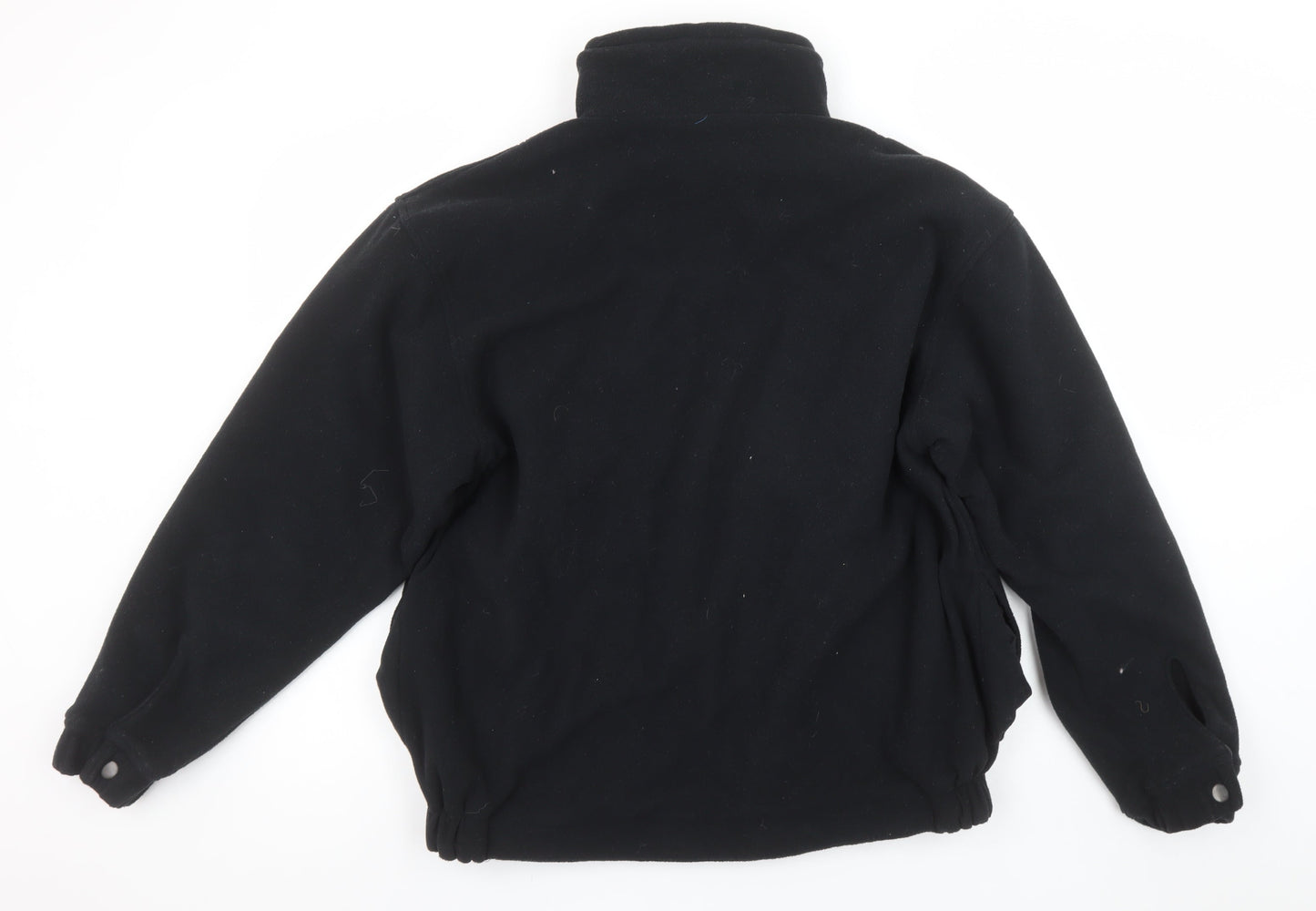 Jerzees Mens Black Fleece Outdoor Full Zip Jacket Size S