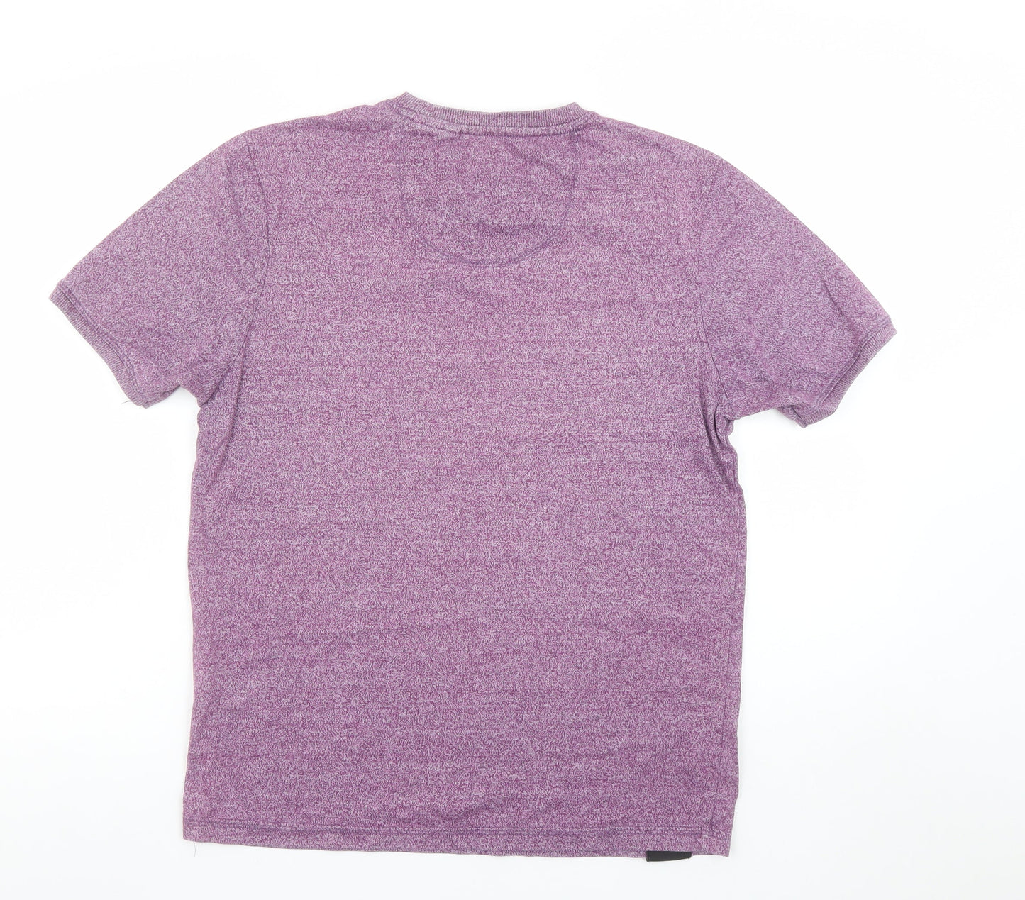 Diesel Men Purple Regular Fit Short Sleeve Crew Neck T-Shirt M