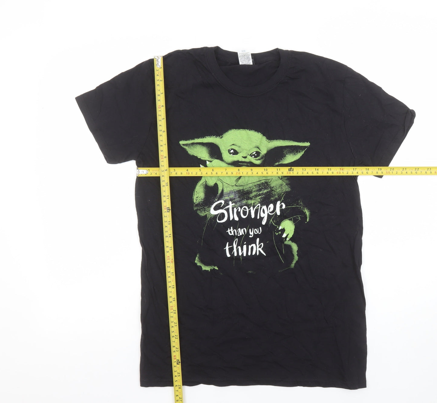 Fruit of the Loom Star Wars Women’s Black M Baby Yoda T-Shirt