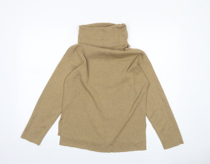 H&M Women’s Beige Roll Neck Pullover Jumper XS