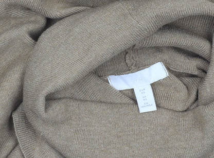 H&M Women’s Beige Roll Neck Pullover Jumper XS