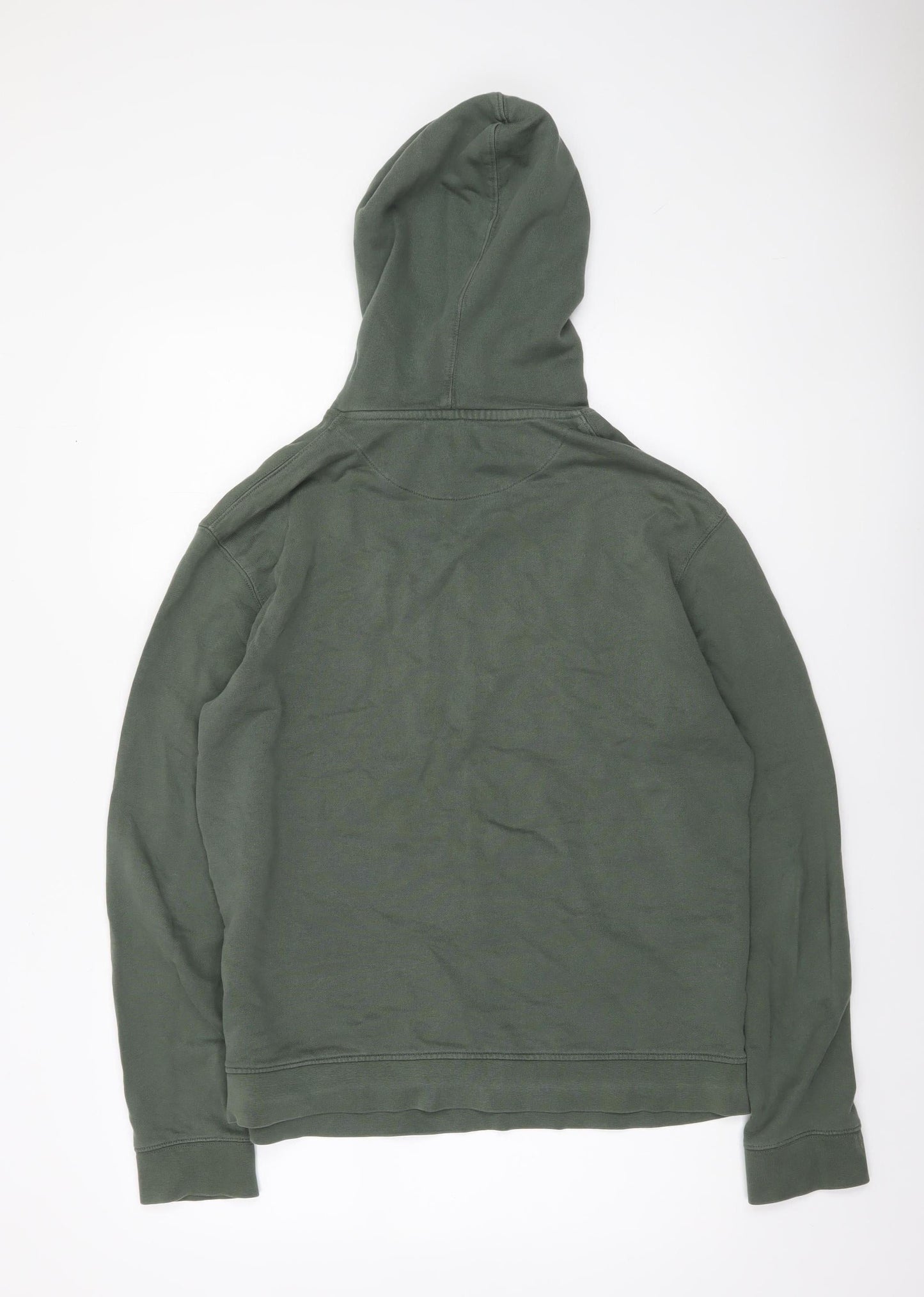 Topman Men’s Green Pullover Hoodie Size S Cotton Blend