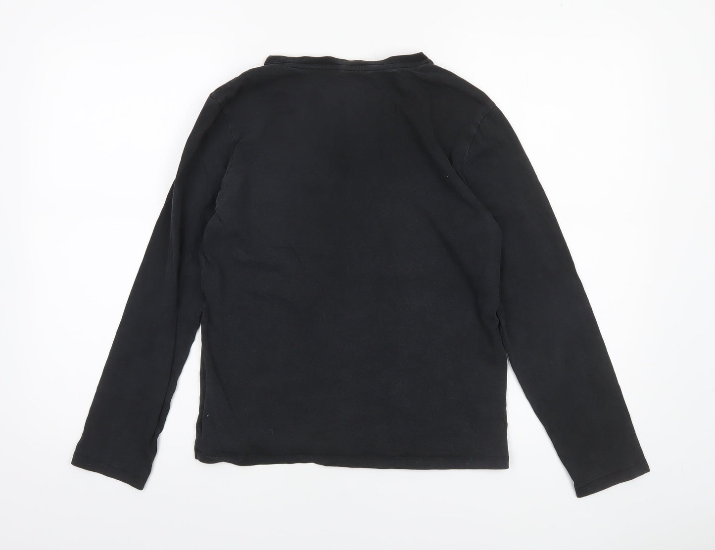 Calvin Klein Boys Black Long Sleeve Crew Neck T-Shirt 14-16 Years