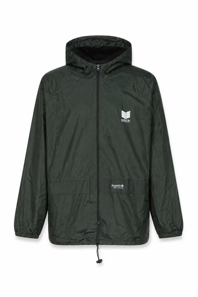 Regatta Men's Green Hooded Windbreaker Jacket Size S