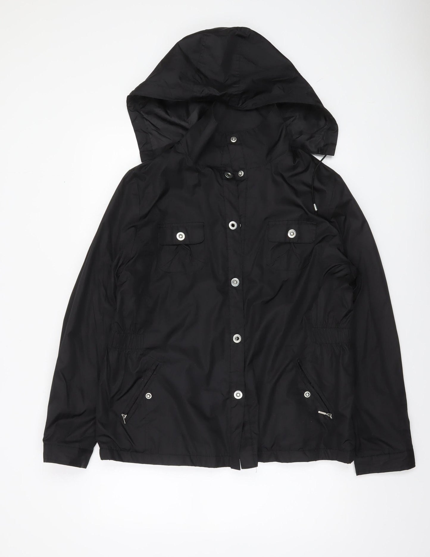 Dunnes Stores Womens Black Hooded Anorak Jacket Size 14