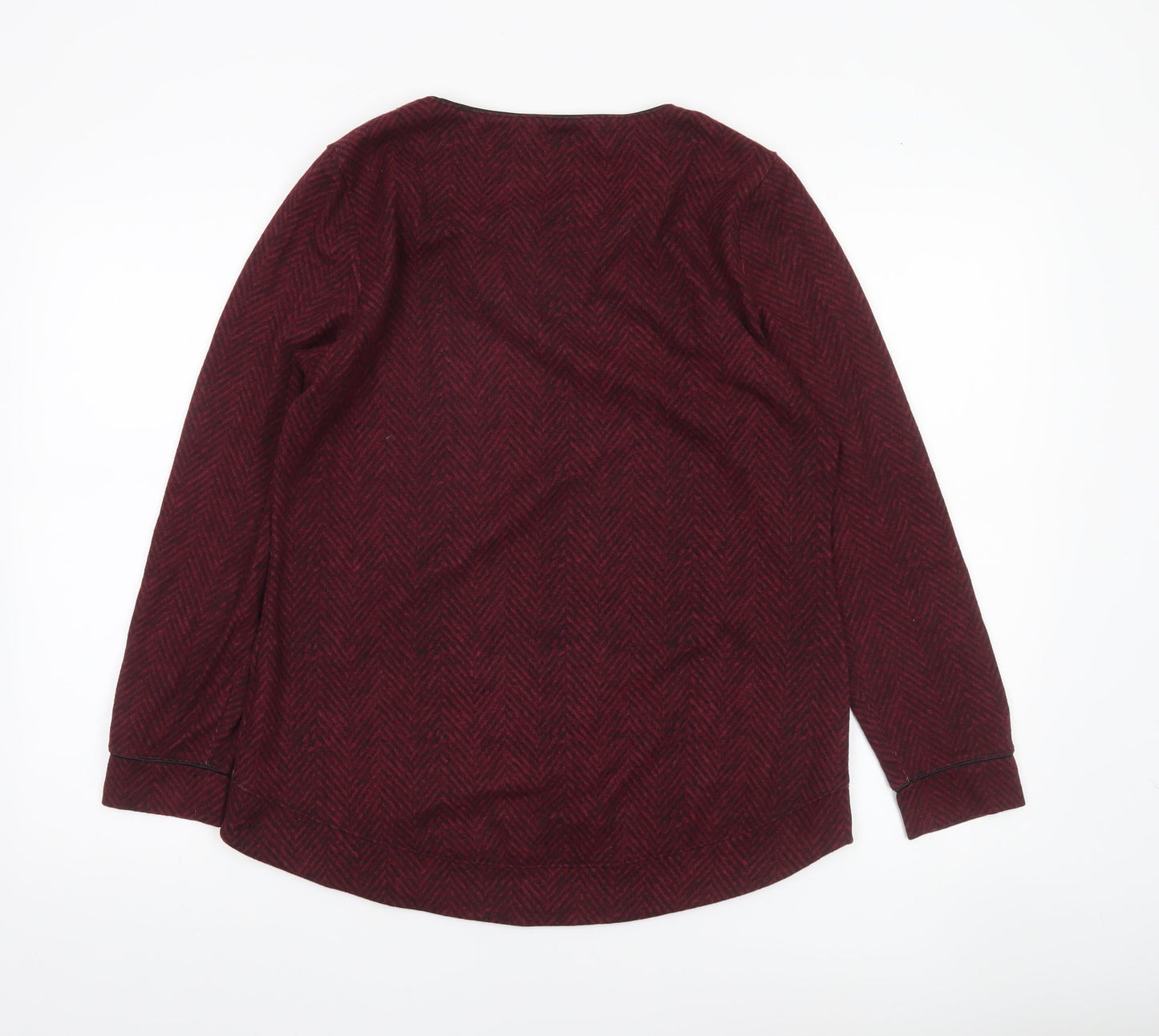 Marks and Spencer Women’s Red Long Sleeve Jersey Top Size 14