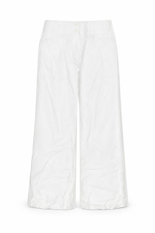 1 2 3 Women’s White Cotton Stretch Twill Trousers Size 14
