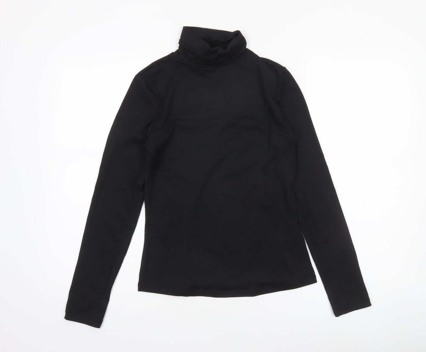 Brave Soul Women’s Black Long Sleeve Roll Neck Slim Fit Top Size S