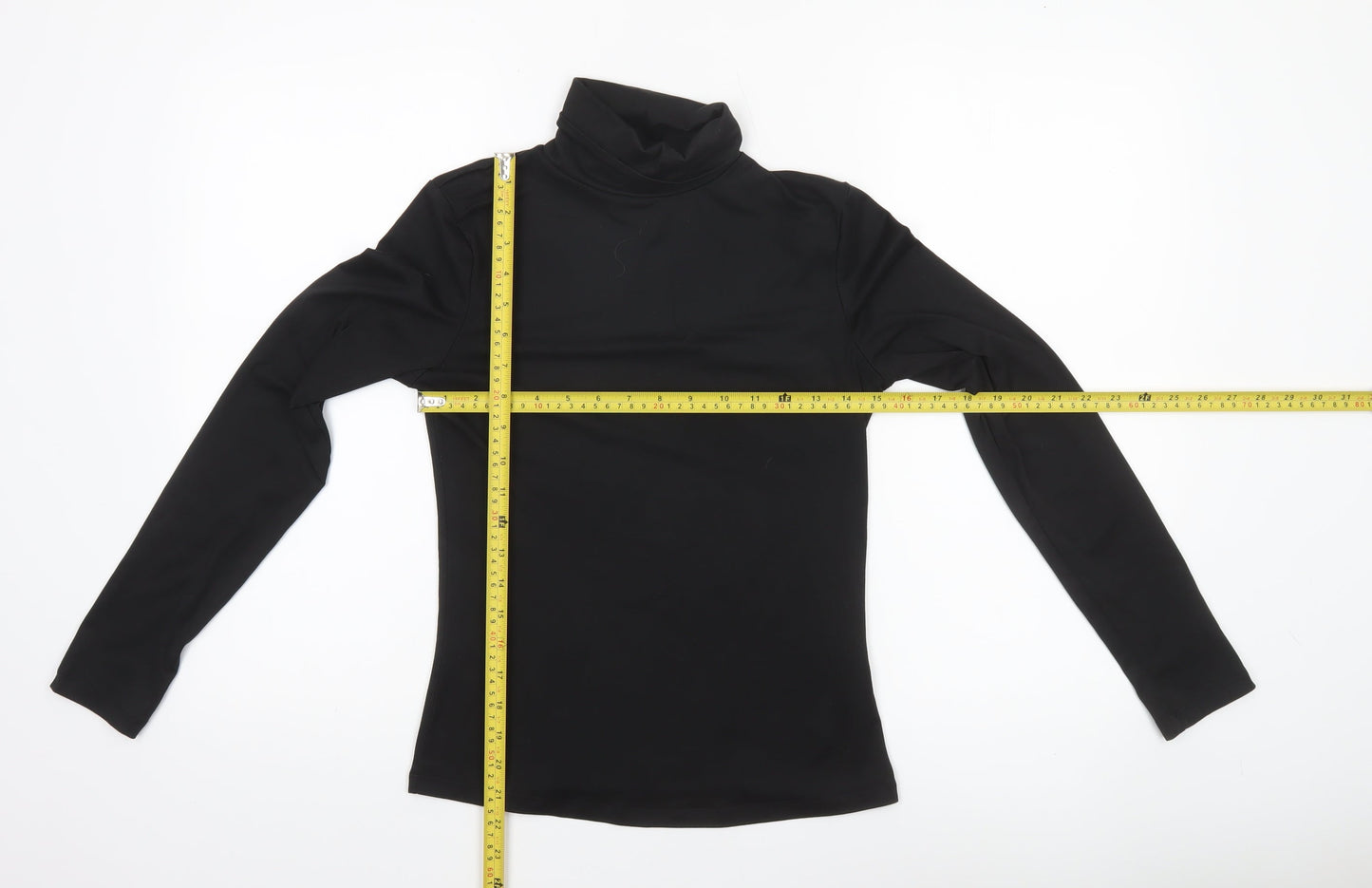 Brave Soul Women’s Black Long Sleeve Roll Neck Slim Fit Top Size S