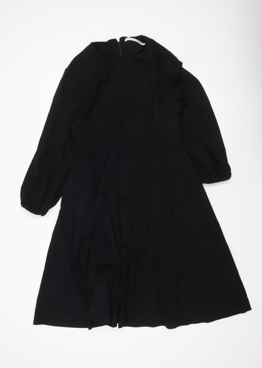Lennon Courtney Black A-Line Long Sleeve Dress Women’s Size 14