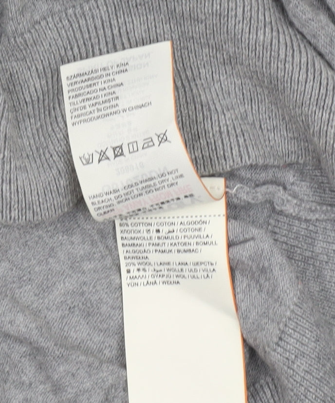 Superdry Womens Grey XS Crew Neck Star Knit Jumper