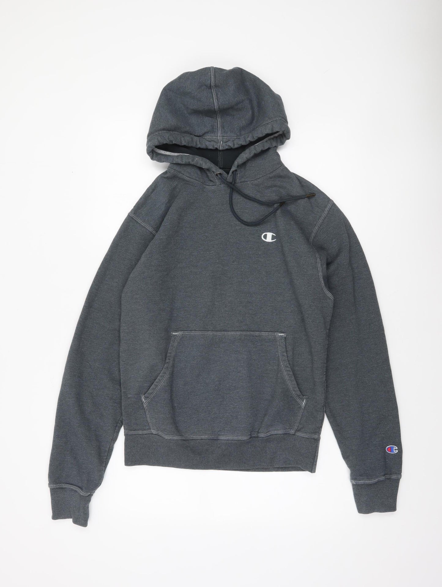 Champion Men's Grey Pullover Hoodie Size S Regular Fit Fleece