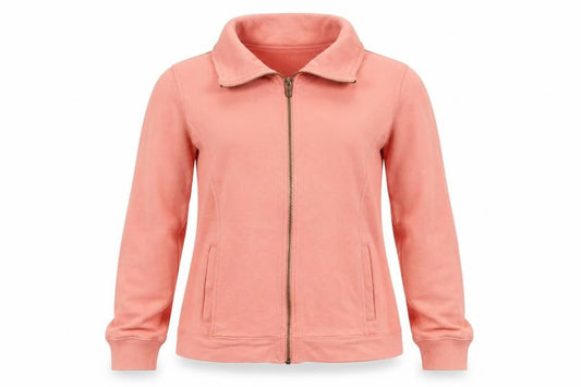 FatFace Women’s Pink Cotton Zip Jacket Size 10 Casual Full Zip