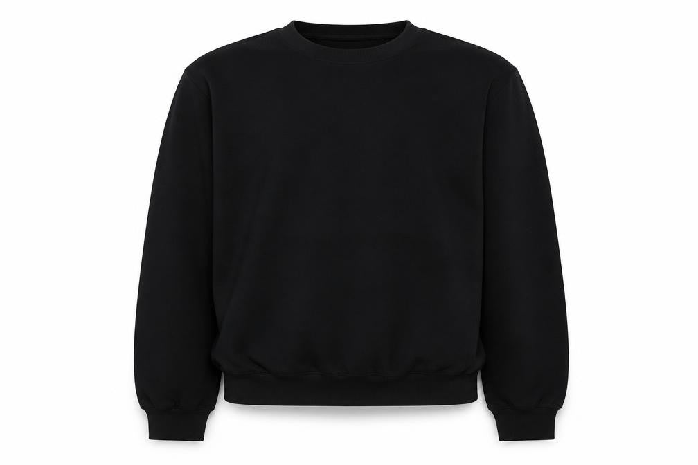 Sinsay Girls Black Pullover Sweatshirt 158cm Crew Neck Long Sleeve