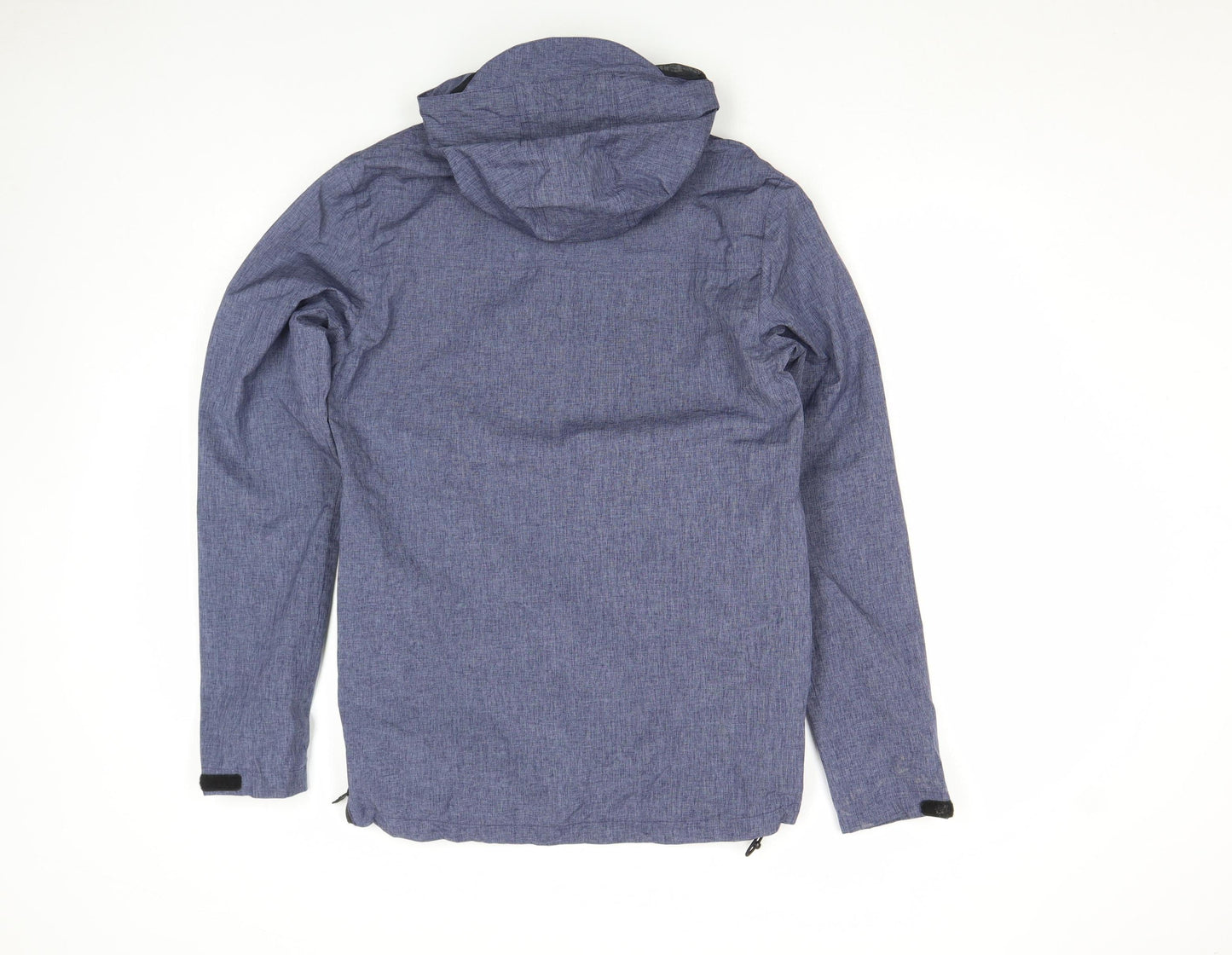 11 Degrees Men’s Blue Hooded Anorak Jacket XS Water Resistant Lightweight