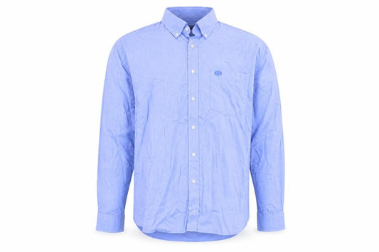 Paul Costelloe Living Men's Blue 2XL Button-Down Cotton Shirt