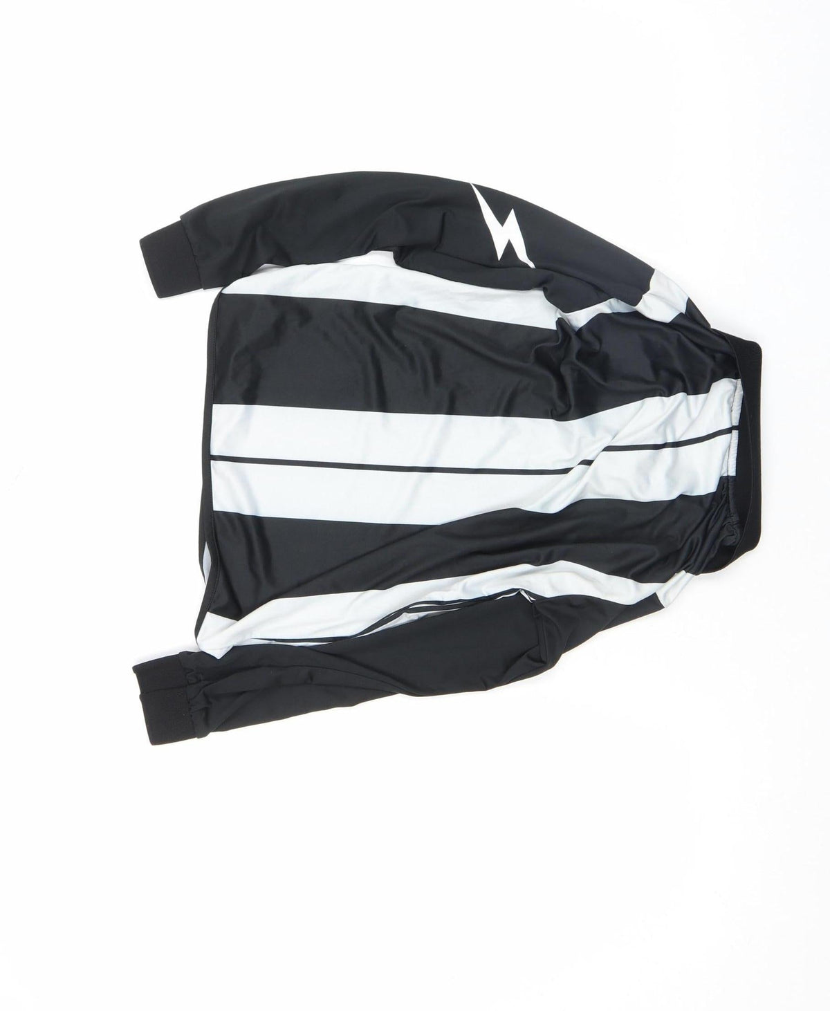 Zeus Boys Black Football Jersey Long Sleeve 2XS Athletic Top