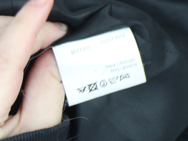 Olsen Womens Black Wool Blend Single-Breasted Blazer Size 12