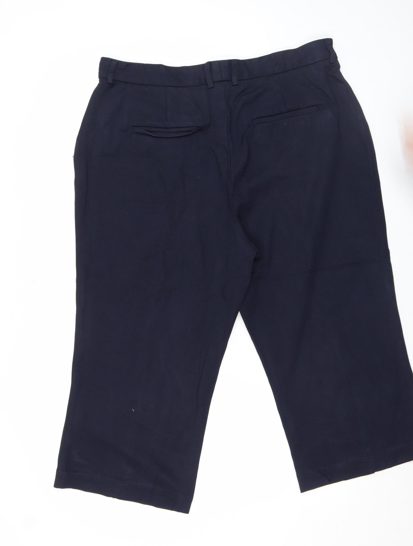 John Lewis Women’s Blue Cropped Slim Trousers Size 10
