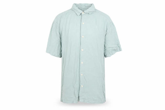 ASOS DESIGN Men's Green Short Sleeve Button-Up Shirt Size M