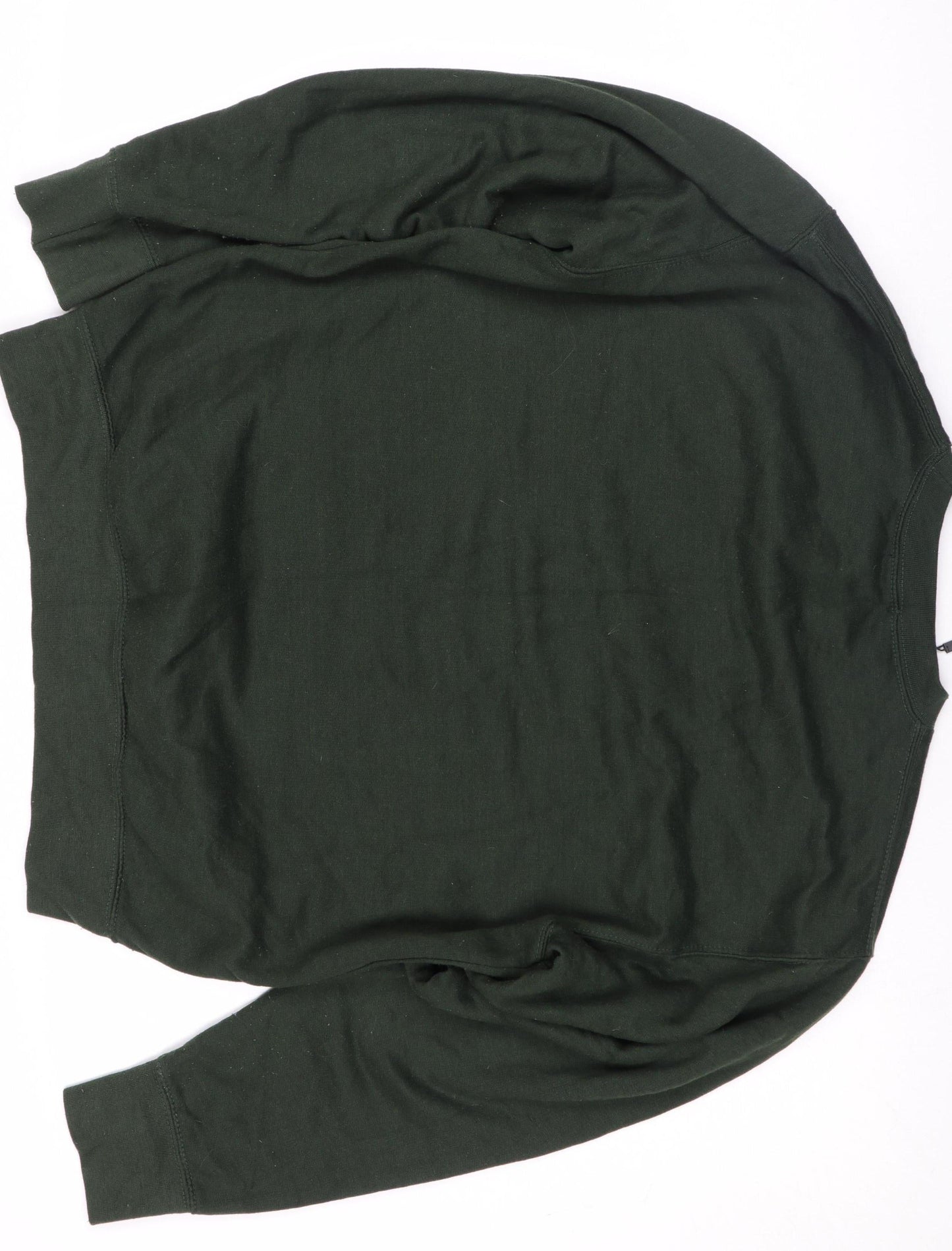 PrettyLittleThing Unisex Green Crew Neck Graphic Sweatshirt M