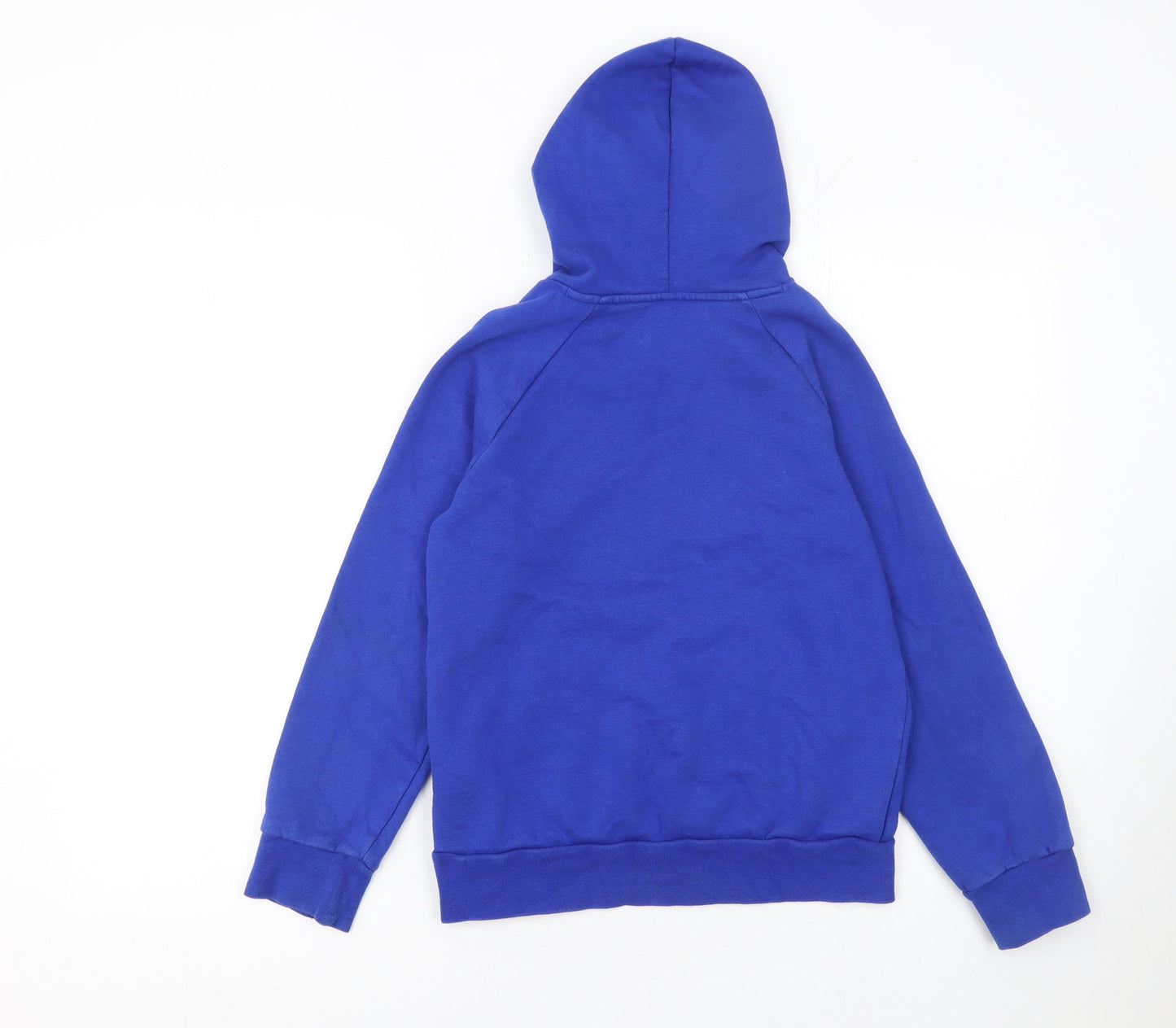 Under Armour Boys Blue Pullover Hoodie Size 10 Years Fleece Logo Sweatshirt