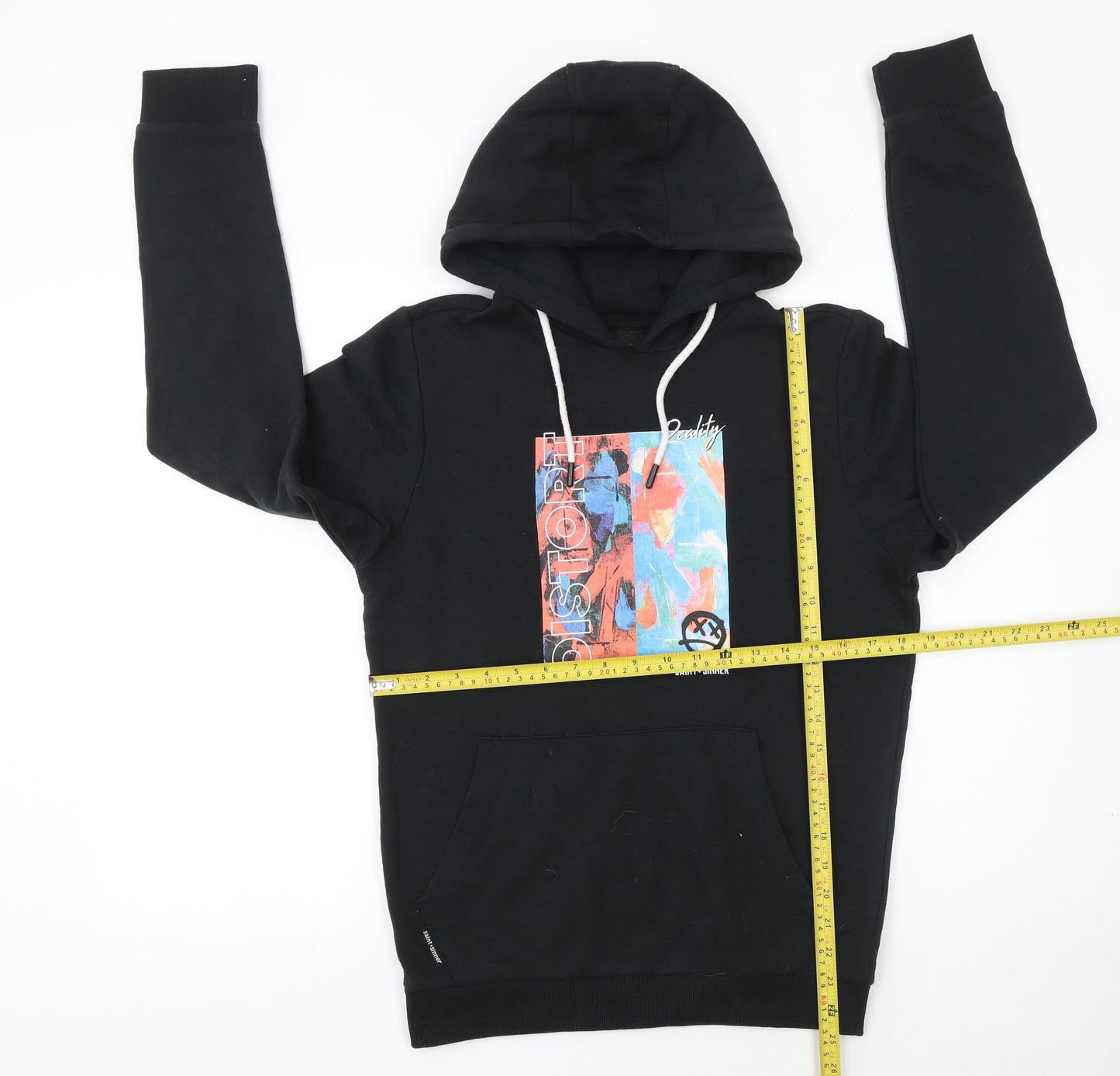 Saint + Sinner Men's Black Pullover Hoodie Size S Graphic Print