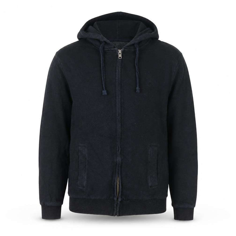 Jack Wills Men’s Black Full Zip Hoodie Size S Cotton Blend