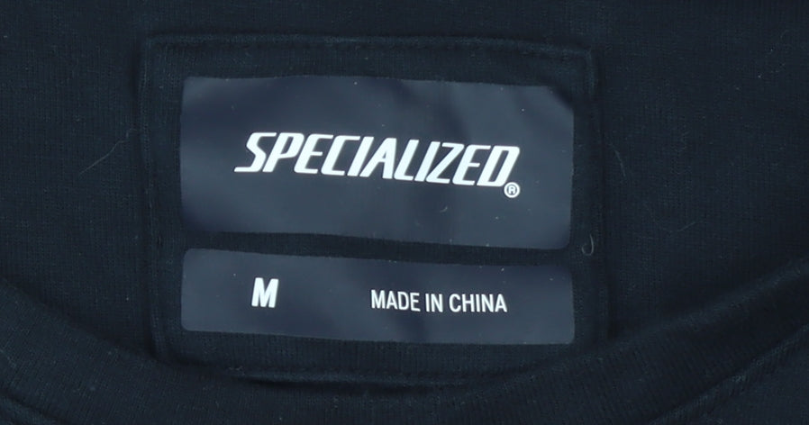 Specialized Mens Black Medium Pullover Sweatshirt Cotton Blend