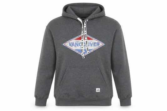 Teepee Mens Grey Vancouver Pullover Hoodie Small Fleece Graphic
